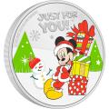 Disney Mickey Mouse Season’s Greetings 2021 1oz Silver Coin